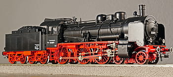 negru, roșu, locomotivă tren fotografie, locomotiva cu abur, persoană locomotivă, model, scară h0, P8, p 8, br38, br 38