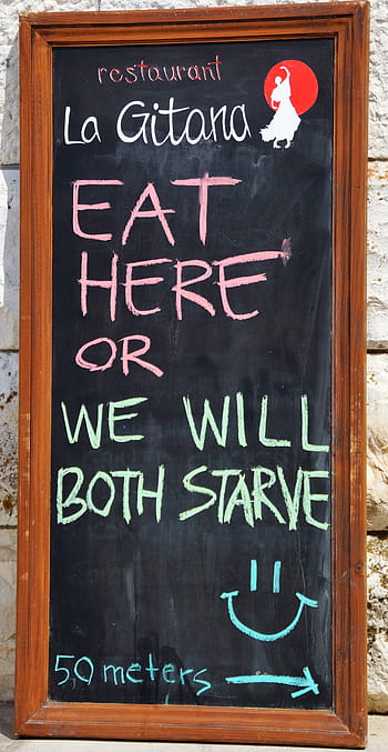 restaurace, podepsat, legrační, Španělsko, Černá tabule, jídlo