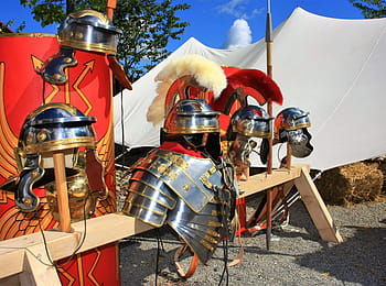 armor, helm, sword, romans, breastplate, break, history, historically, acting, theater, romance