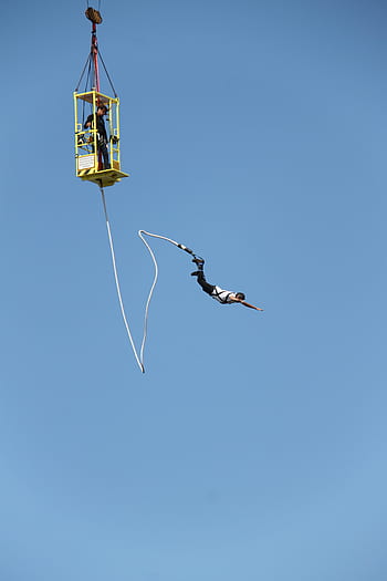 bungee, fall, jump, fun, sport, rope