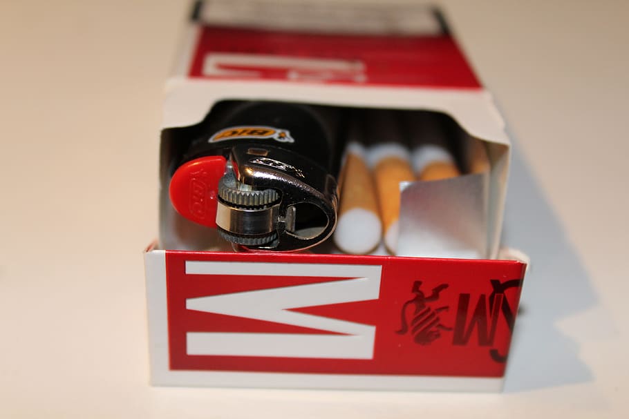 lighter, cigarettes, tilt, fire, addiction, risk, lm, brand
