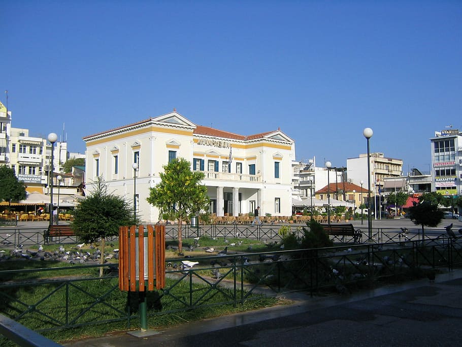 sparta, greece, City Center, Sparta, Greece, apartments, building, photos, public domain, town, architecture, building Exterior