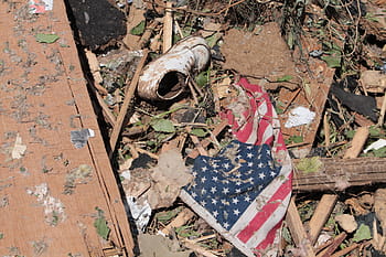 tornado, destruction, moore, oklahoma, disaster, ruin, natural disaster, devastation, destroyed, shoe, american flag