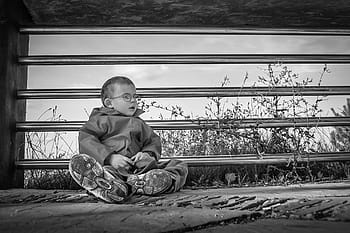 Sad, Boy, Sadness, Child, Lonely, sitting, full length, childhood, one person, people, children only