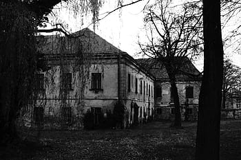 fotografie krajiny, zřícenina, strašidelný dům, starý dům, Domov, fasáda, budova, propadl, zanechat, opustit, starý