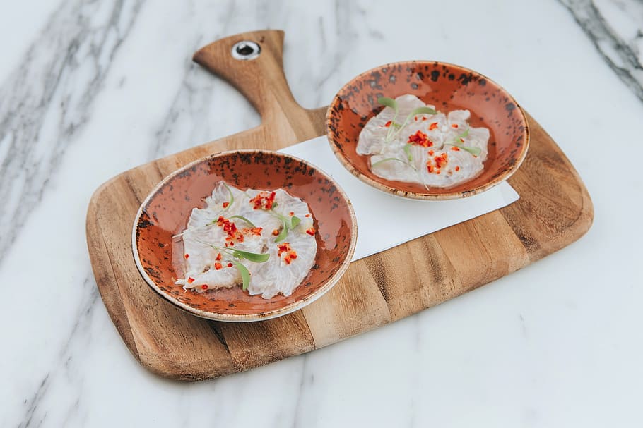 party, food, fish, ceviche, gourmet, raw, chilli