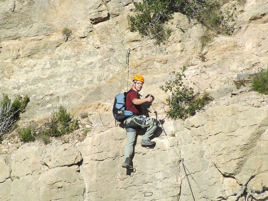 mountain, landscape, nature, mountaineering, ferrata