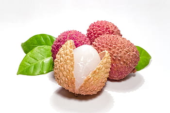 oval, pink, yellow, fruits, lychees, fruit, sweet, eating, healthy food, jars, food