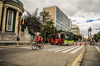 město, bogotá, Kolumbie, ulice, horizont, architektura, budova, městský, měst, hledisko, městské krajiny