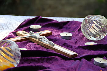 Kristus, Velikonoce, svíčka, fialová, ježíš, velikonoční, svíčka, nachový, Ježíš, náboženství, víra, náboženský, symbol