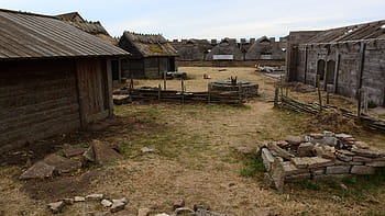 historical buildings, celtic settlement, celts, eketorps borg, squid, village, archeology