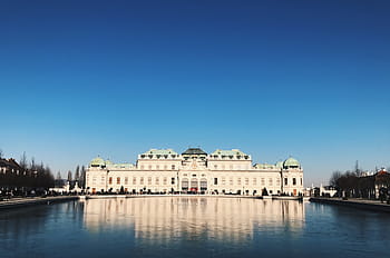 fehér, kőfal palota, test, víz, emberek, Férfi, nő, szobor, művészetek, építészet, épület