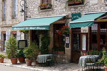 french, restaurant, village, French Restaurant, French Village, france, building exterior, sidewalk cafe, chair, cafe, architecture