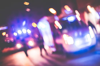 coches de emergencia, noche, borrosa, emergencia, coches, en la noche, abstracto, ambulancia, desenfoque, bokeh, caótico