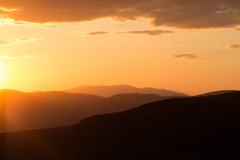 d'oro, montagna, tramonto, colline, natura, all'aperto, paesaggio, panoramico, vista, bellissimo, cielo