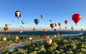 albuquerque, balóny, balon, nebe