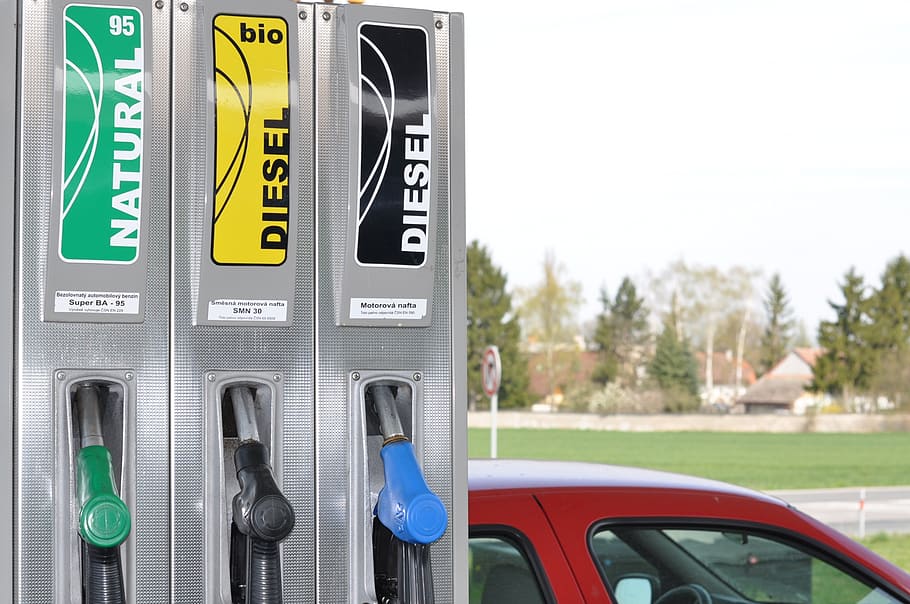 grey diesel pump, fuel, refueling, gas station, oil, gasoline