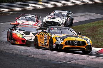 závody aut, motoristický sport, závodní auto, mercedes, sport, nürburgring, závodní dráha, déšť, Rychlost, rychle, dna