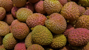 fruit, exotic, litchi, market
