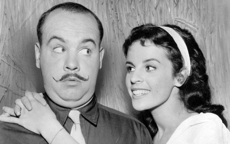 fotografie ve stupních šedi, muž, žena, tvář, tim conway, claudine longet, herec, komik, herečka, zpěvák, tanečník