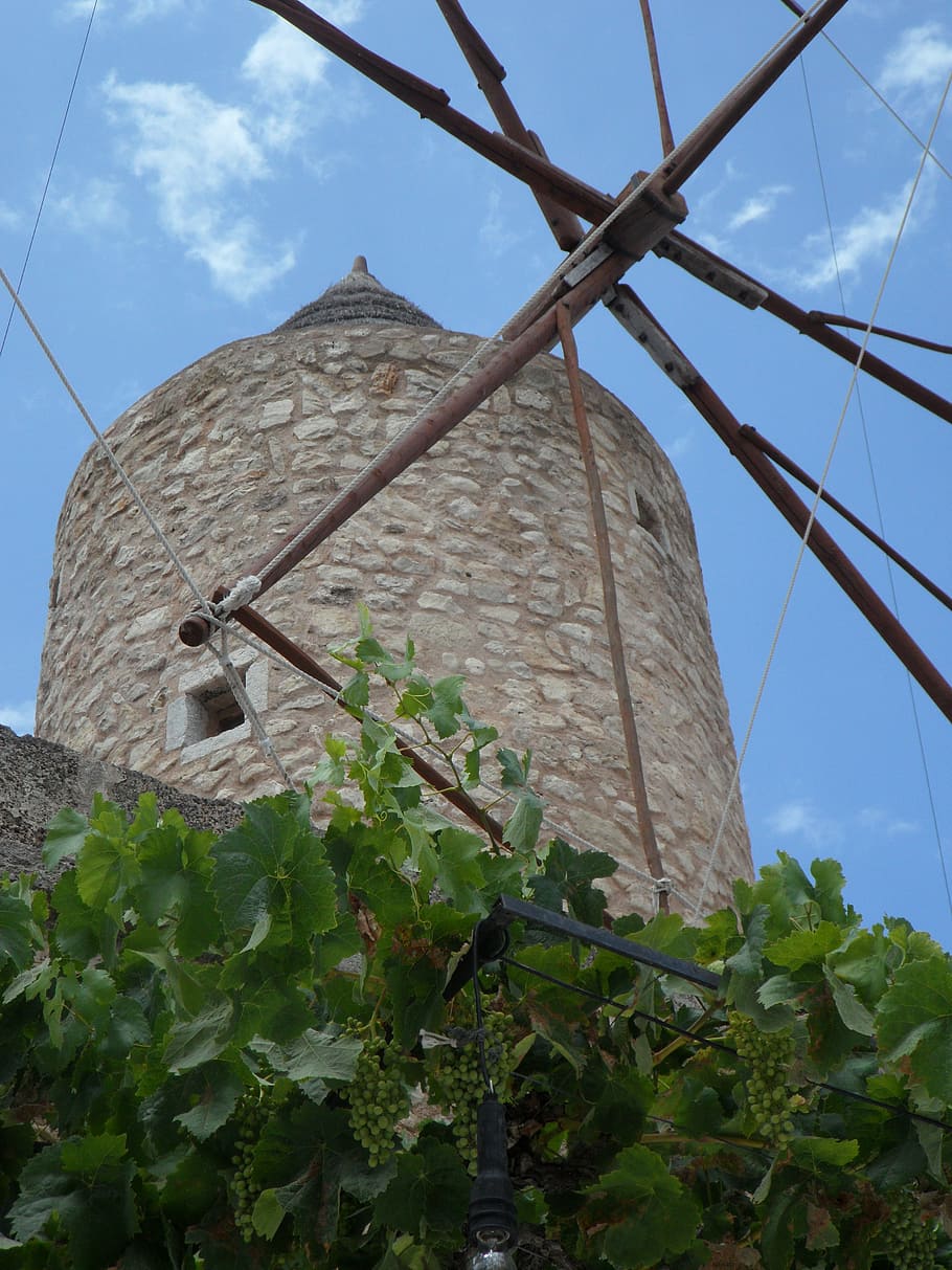 old, old mill, windmill, landmark, mallorca, historically, linkage, mill, building, wing, stony
