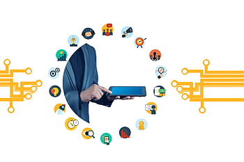 digitalizzazione, Rete, attività commerciale, crescita, costruzione, struttura, Internet, comunicazione, tecnologia, digitale, marketing