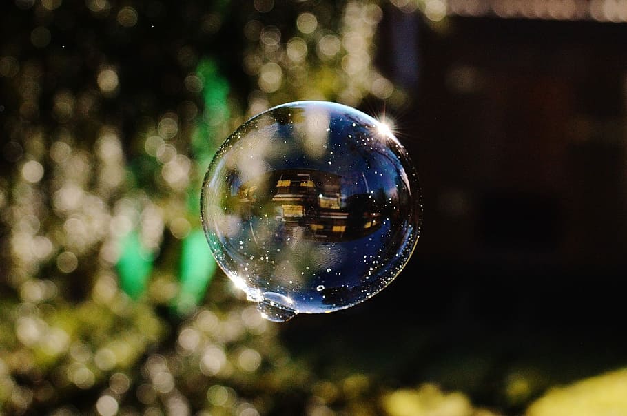 Soap Bubbles, Colorful, Balls, soapy water, make soap bubbles, float, mirroring, reflection, bubble, shiny, refraction