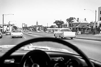jalan, mobil, Retro, Vintage, tua, perjalanan, liburan, film, fotografi, kota, menyetir