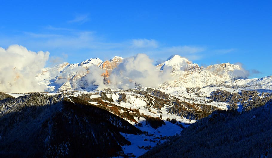landscape photography, mountain, mist, mountains, alpine, nature, dolomites, high mountains, mood, mountain peaks, sky