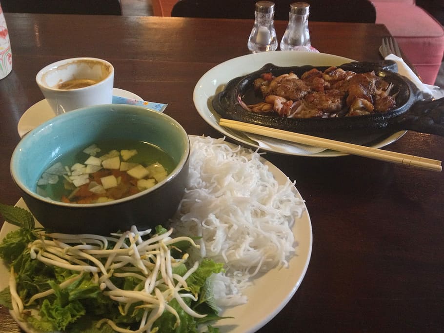 talíř ramen, vietnamské jídlo, orientální, Vietnam, orientální jídlo, rýže, čínština, kultura, gurmán, jíst, japonský