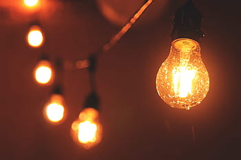 výstřel, žárovky, detailní, rozličný, světlo, technologie, elektrická lampa, osvětlovací zařízení, žárovka, svítí, řeřavý