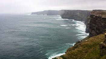 brown, rock, body, water, ireland, galway, the cliffs of moher, harry potter, trip, travel, ride