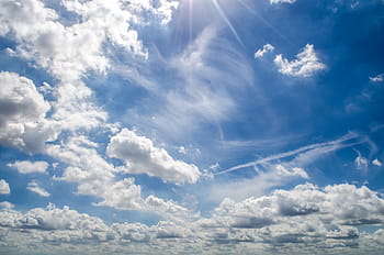Himmel, Wolken, Tageszeit, Tag, Zeit, Blau, Wolke, wolkig, Hintergrund, Wetter, sonnig