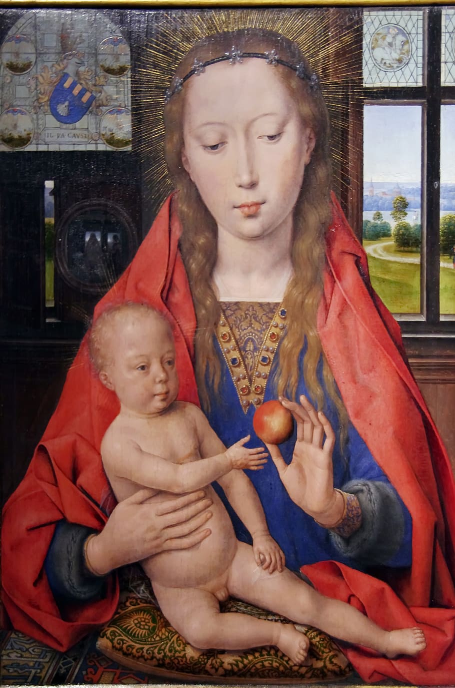 bruges, memling, st-jean, 1487, virgin, painting, oil, history, art, religion, portrait