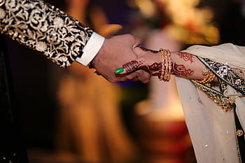 mano di coppia, nozze, bellissimo, sposa, matrimonio, mani, donna, marito, persone, insieme, romantico