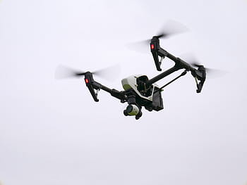 branco, preto, zangão quadcopter, voo, zangão, aéreo, remota, voar, não tripulado, quadrocopter, multicopter