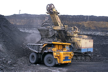 yellow, dump, truck, gray, soil, industry, dumper, minerals, coal, gigantic proportions, belaz