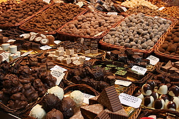 varieties, chocolates, chocolate, nibble, sweetness, fine chocolates, gourmet, candy, brand, candy store balls, confiserie