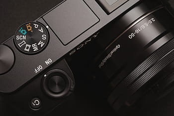 nero, fotocamera Sony DSLR, vicino, foto, sony, dslr, telecamera, slr, fotografia, oggetti, cruscotto