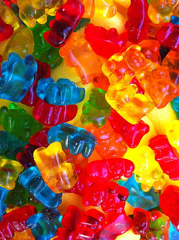 gummy bear lot, snack, food, candy, sweets, colorful, gummy bears
