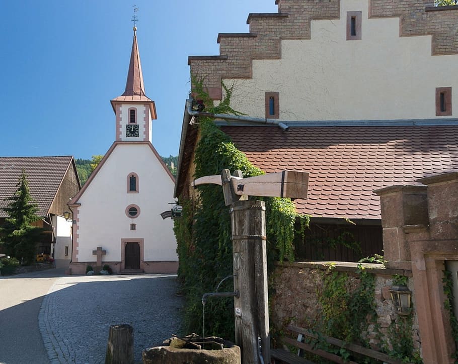 hradní kaple, st georg, gaisbach, ortenau, kostel, architektura