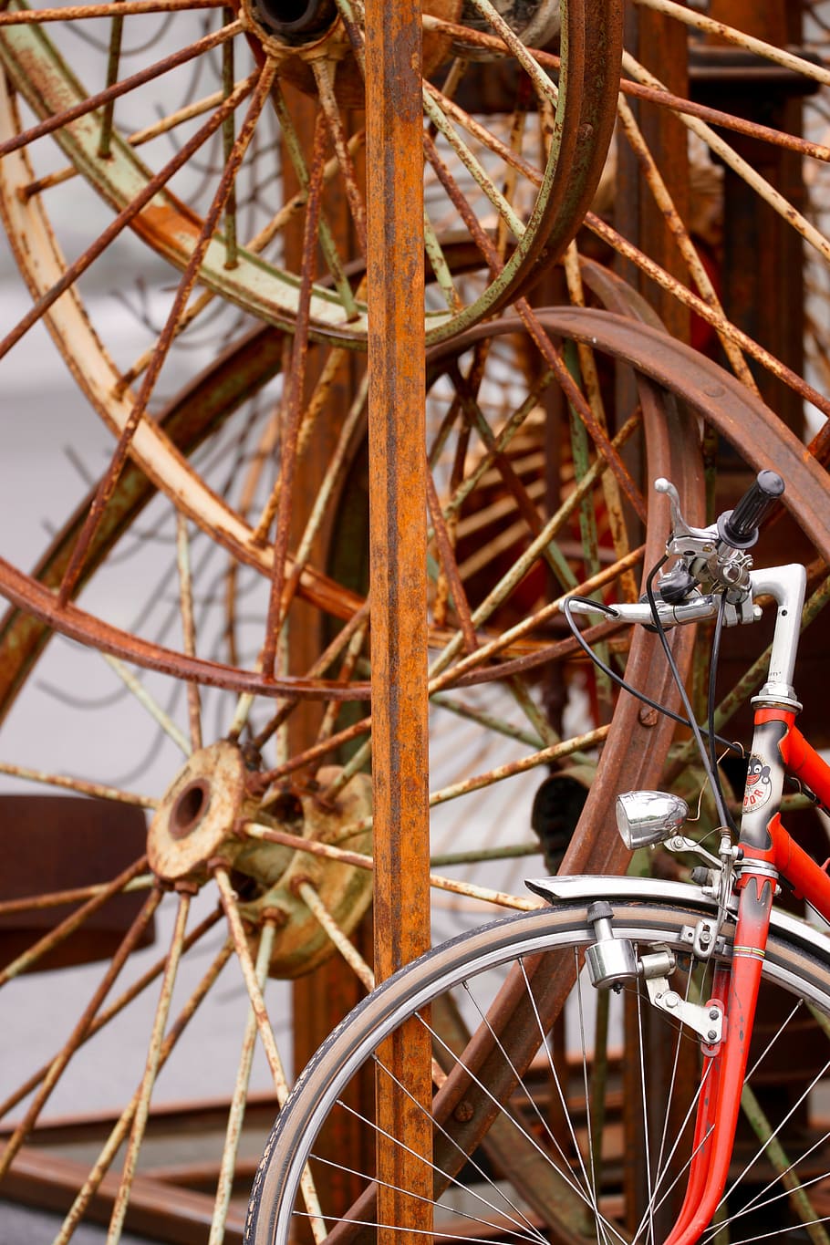 車輪、 ステンレス、 自転車、 ベロ、 時代遅れ