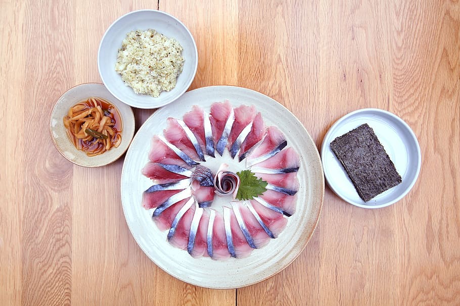 mackerel times, konsyap, sushi set, kohnshop, food photography, time, food, table, gourmet, plate, breakfast