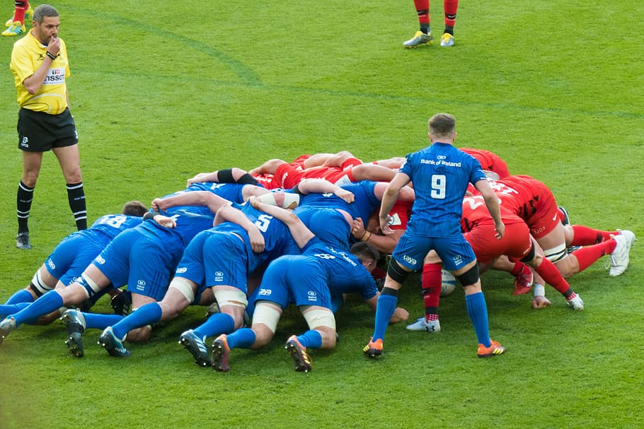 rugby, scrum, heineken cup, saracens, leinster