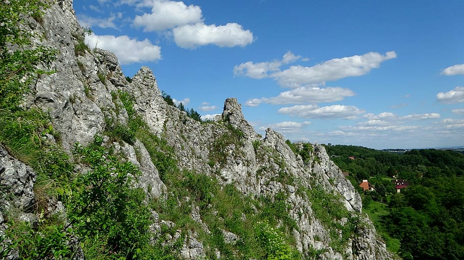 skály, vápence, turistika, krajina, Příroda, Polsko, cestovní ruch, jura krakowsko częstochowa, horní, prohlídka, hora