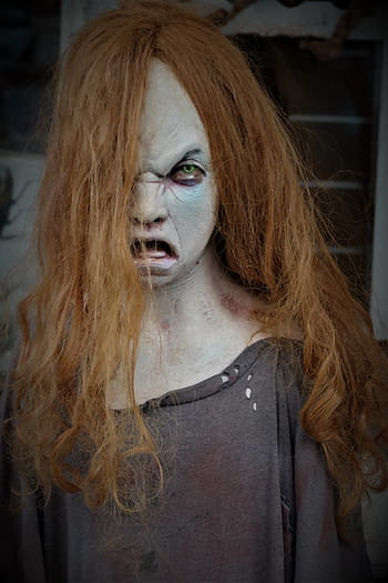 zombie, doll, halloween, horror, creepy, scary, weird, female, face