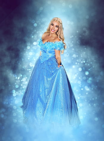 woman, wearing, disney, frozen, elsa dress, princess, blue dress, photography, pretty, girl, women