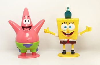 patrick hvězdice, Spongebob v kalhotách, karikatury, televize, znaky, hračky, šťastný, hrát si, volný čas, zábava, bikiny dno