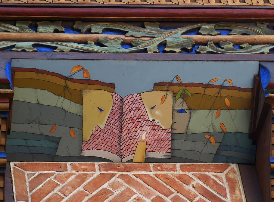 Hildesheim Germania, Bassa Sassonia, storicamente, centro storico, Casa, travatura, Fachwerkhaus, Immagine, pittura, arte, sollievo