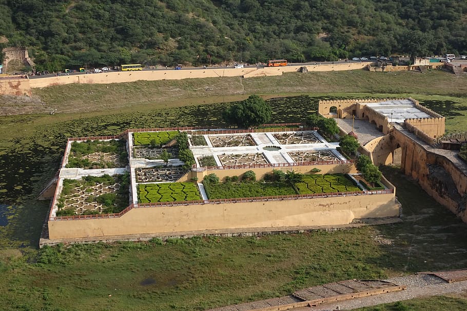 fort, amer, keshar kyari, architecture, historical, building, sightseeing, rajput, mughal, attraction, famous